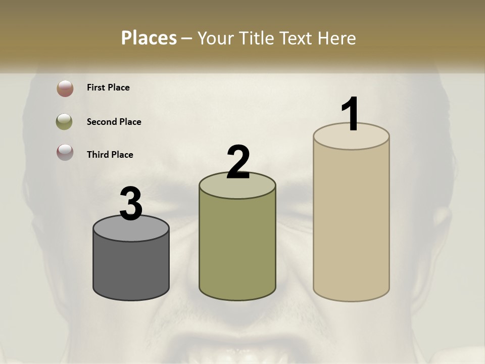 A Man With His Mouth Open With His Hands On His Face PowerPoint Template