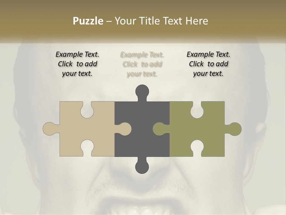 A Man With His Mouth Open With His Hands On His Face PowerPoint Template