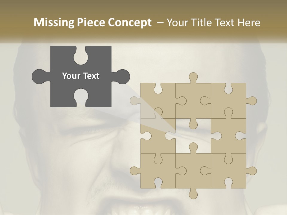 A Man With His Mouth Open With His Hands On His Face PowerPoint Template