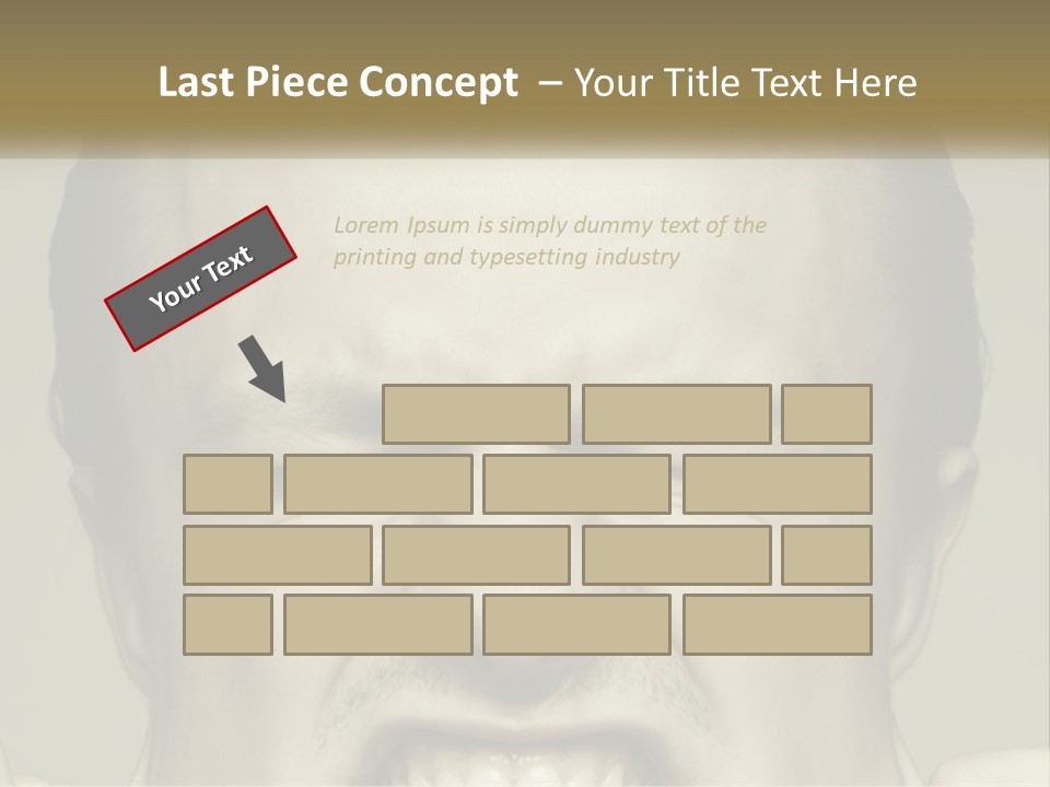 A Man With His Mouth Open With His Hands On His Face PowerPoint Template