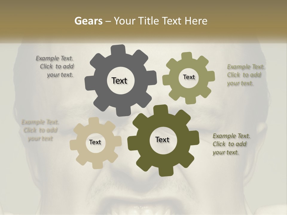 A Man With His Mouth Open With His Hands On His Face PowerPoint Template