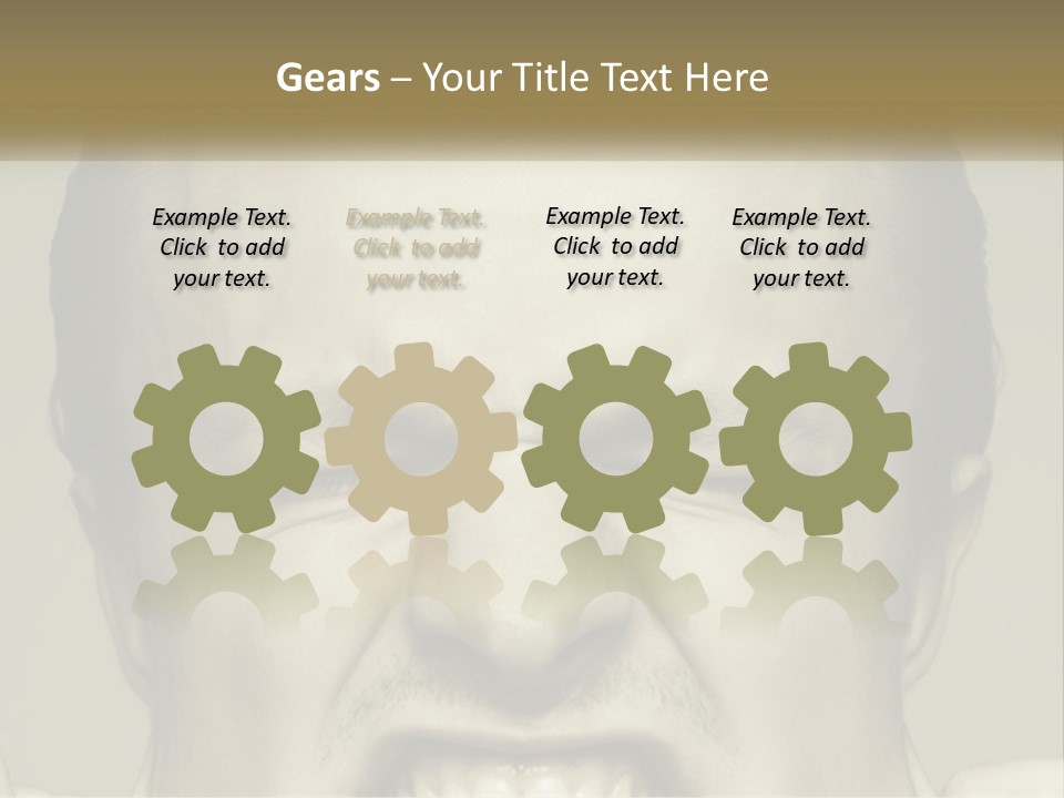 A Man With His Mouth Open With His Hands On His Face PowerPoint Template