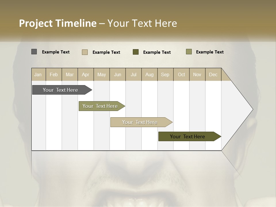 A Man With His Mouth Open With His Hands On His Face PowerPoint Template
