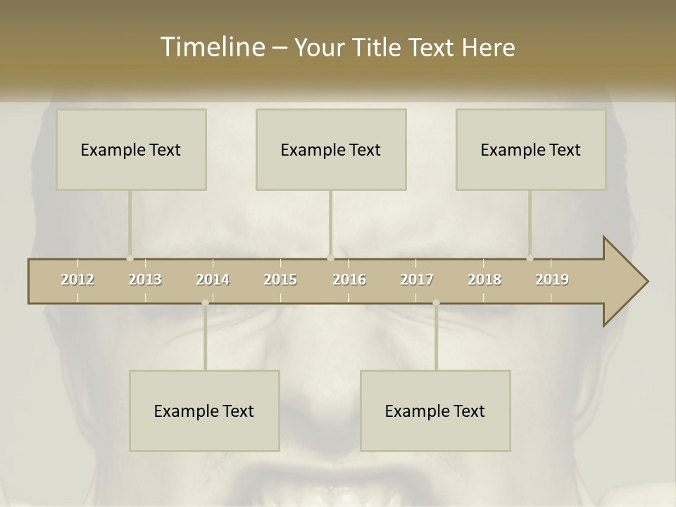 A Man With His Mouth Open With His Hands On His Face PowerPoint Template