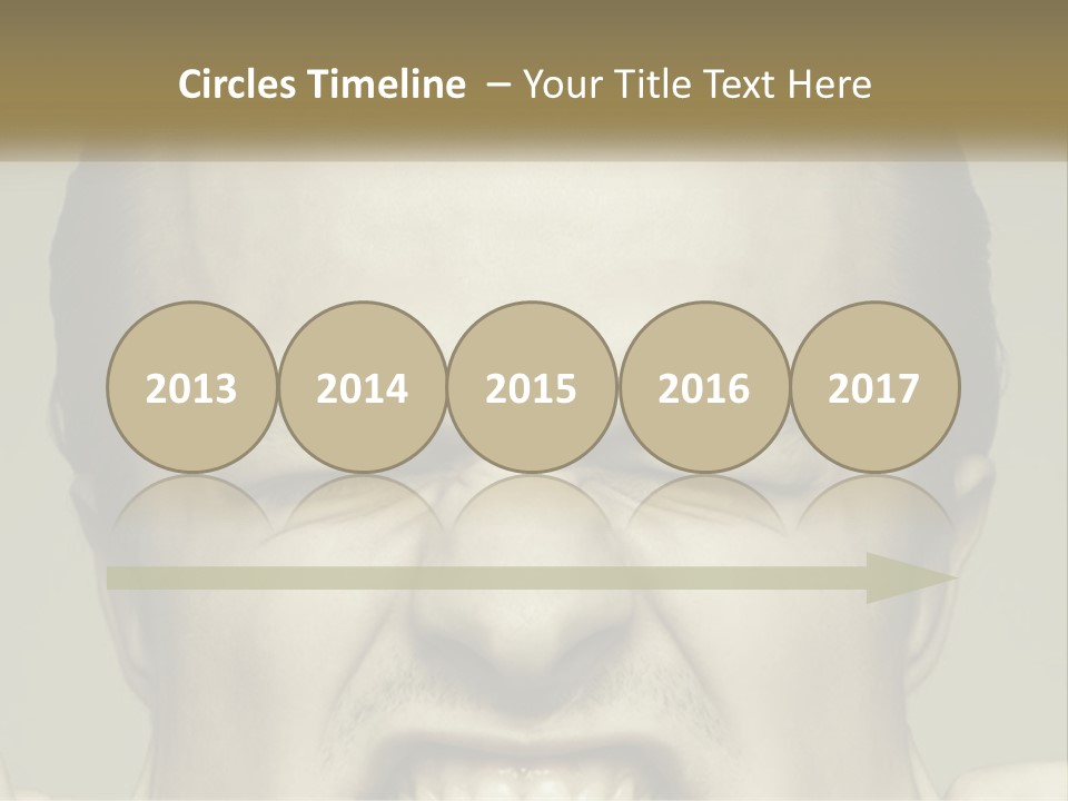 A Man With His Mouth Open With His Hands On His Face PowerPoint Template