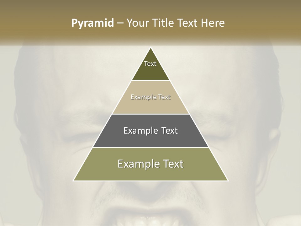 A Man With His Mouth Open With His Hands On His Face PowerPoint Template