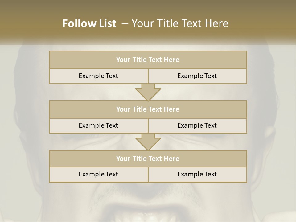 A Man With His Mouth Open With His Hands On His Face PowerPoint Template