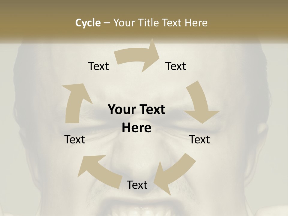 A Man With His Mouth Open With His Hands On His Face PowerPoint Template