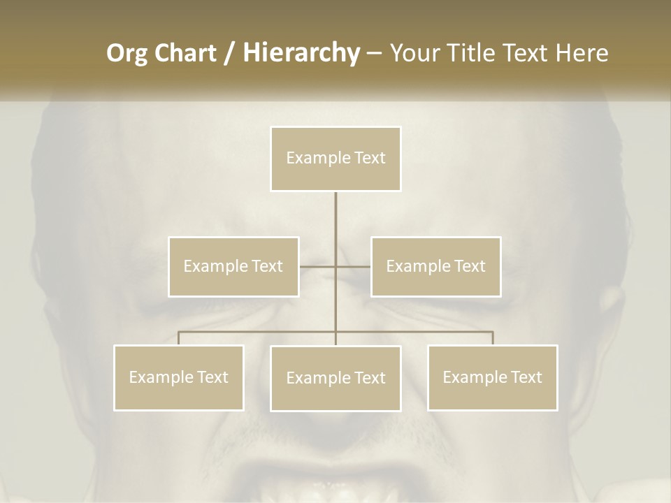 A Man With His Mouth Open With His Hands On His Face PowerPoint Template