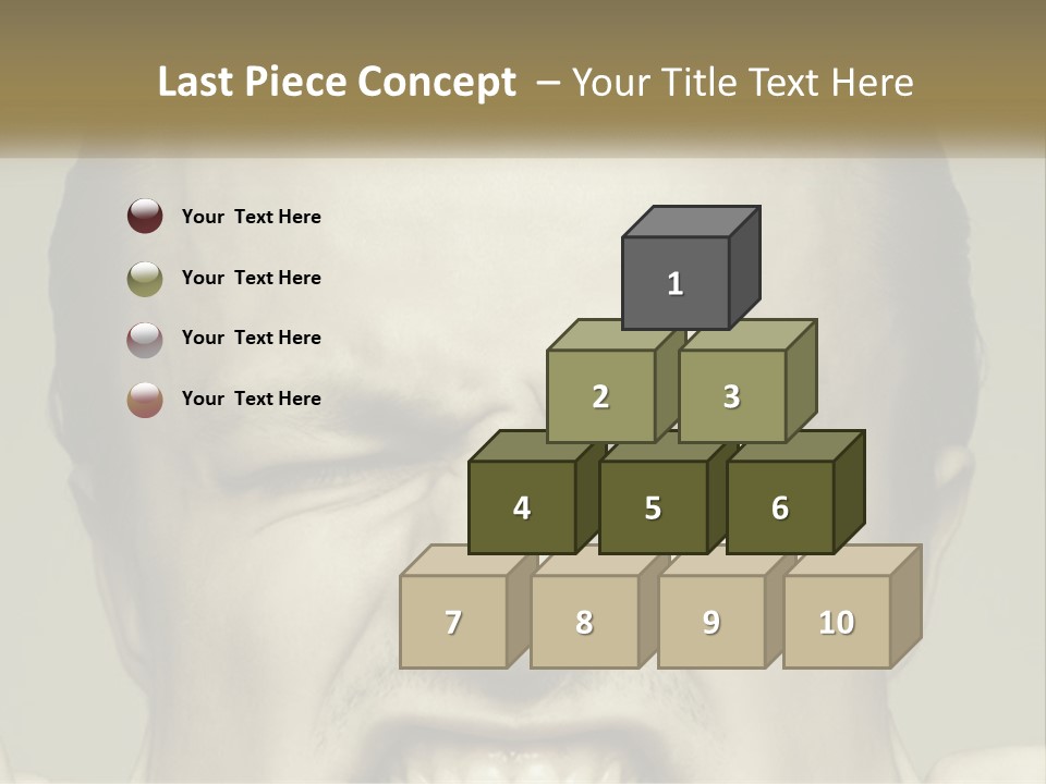 A Man With His Mouth Open With His Hands On His Face PowerPoint Template
