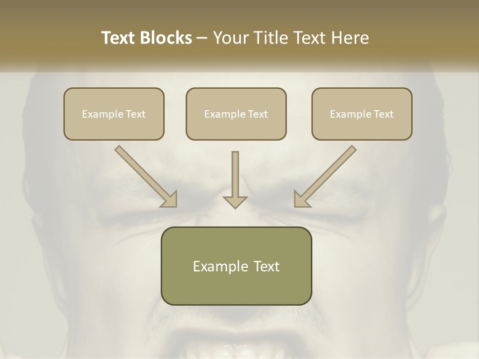 A Man With His Mouth Open With His Hands On His Face PowerPoint Template