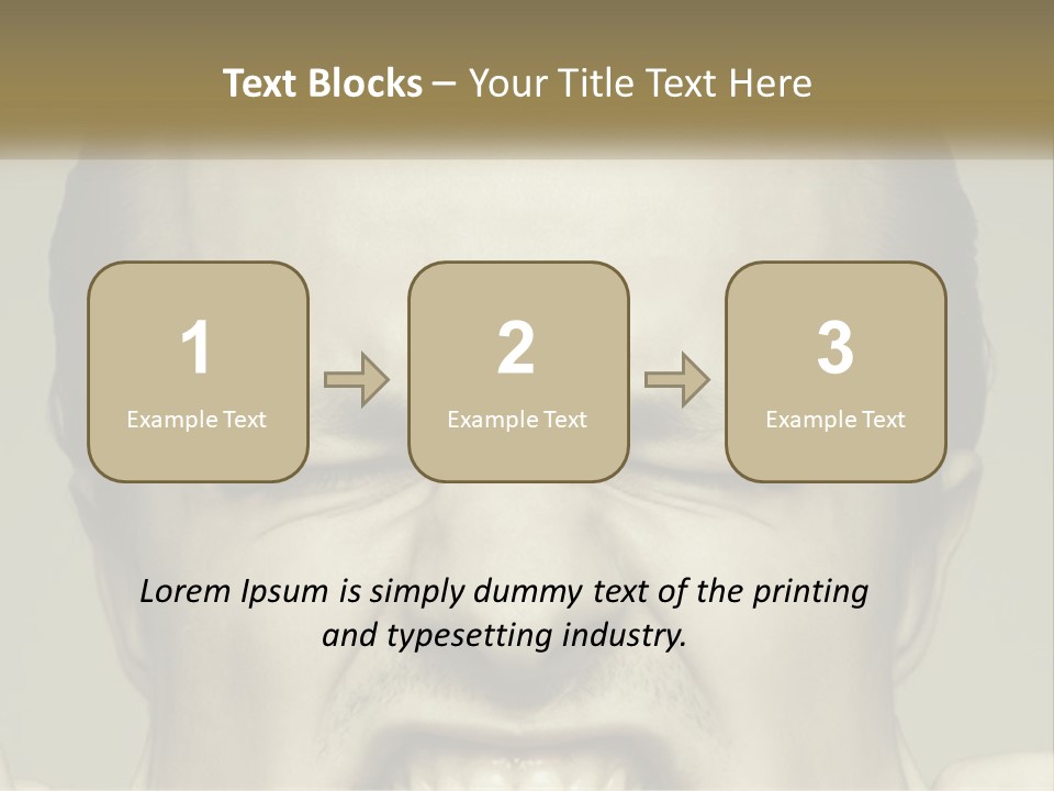 A Man With His Mouth Open With His Hands On His Face PowerPoint Template