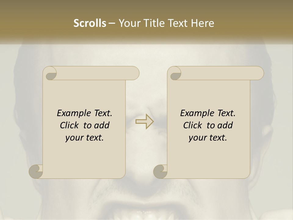 A Man With His Mouth Open With His Hands On His Face PowerPoint Template