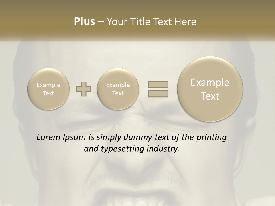 A Man With His Mouth Open With His Hands On His Face PowerPoint Template