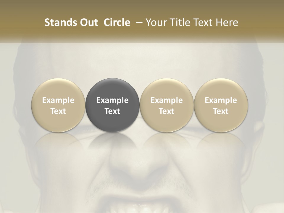 A Man With His Mouth Open With His Hands On His Face PowerPoint Template