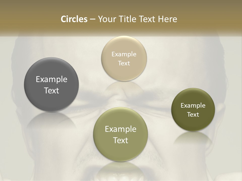 A Man With His Mouth Open With His Hands On His Face PowerPoint Template