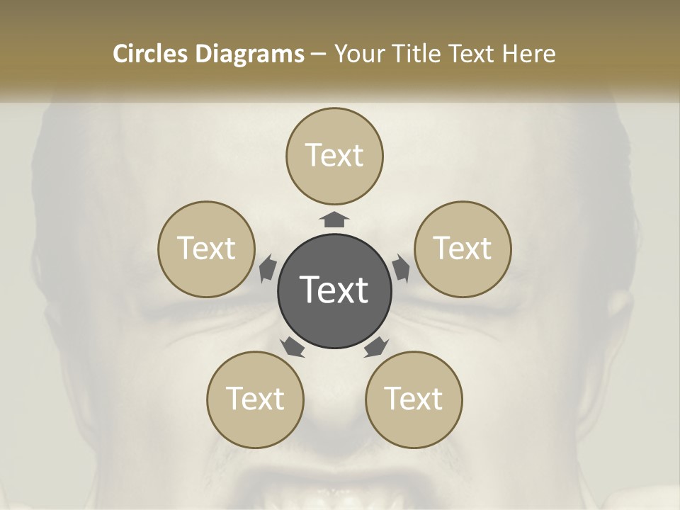 A Man With His Mouth Open With His Hands On His Face PowerPoint Template