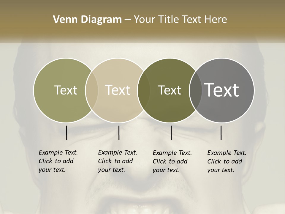 A Man With His Mouth Open With His Hands On His Face PowerPoint Template