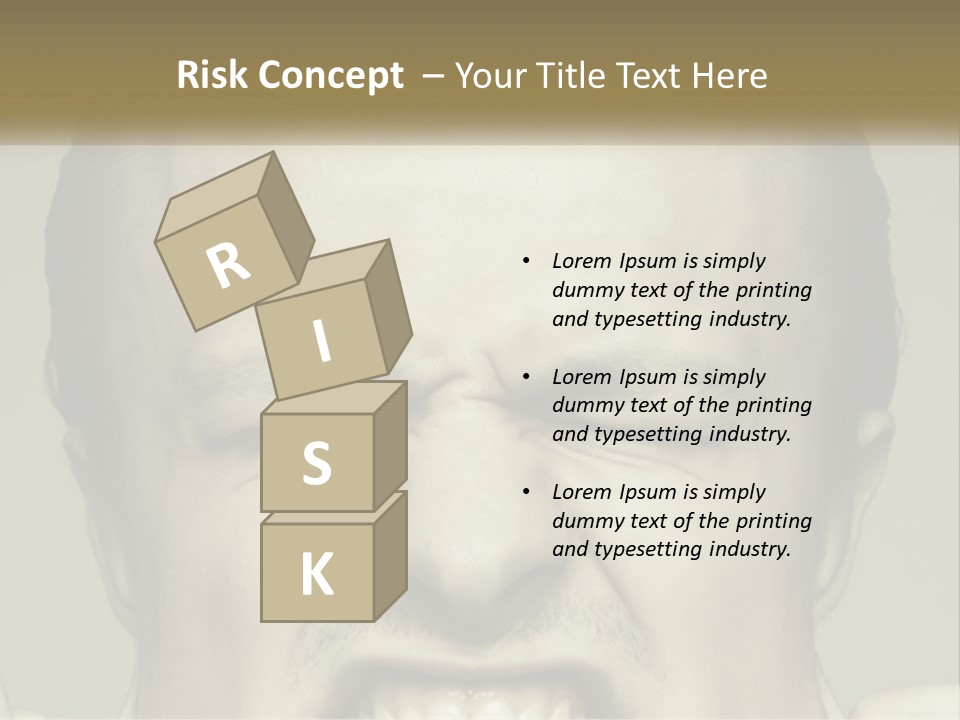 A Man With His Mouth Open With His Hands On His Face PowerPoint Template