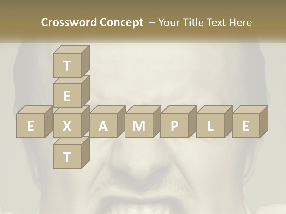 A Man With His Mouth Open With His Hands On His Face PowerPoint Template