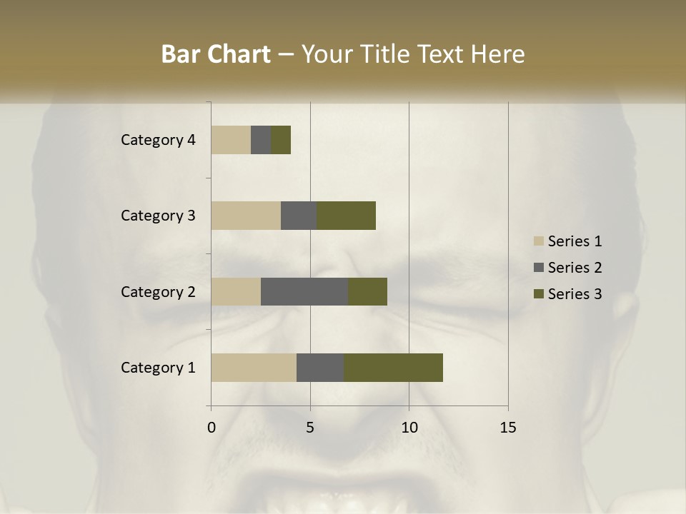 A Man With His Mouth Open With His Hands On His Face PowerPoint Template