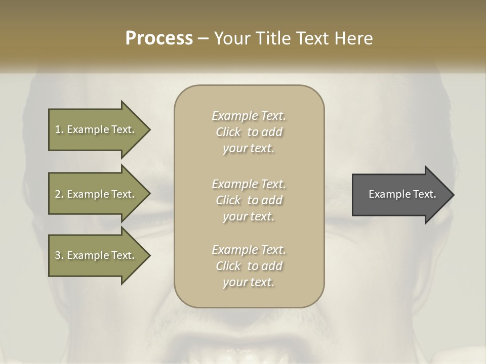 A Man With His Mouth Open With His Hands On His Face PowerPoint Template