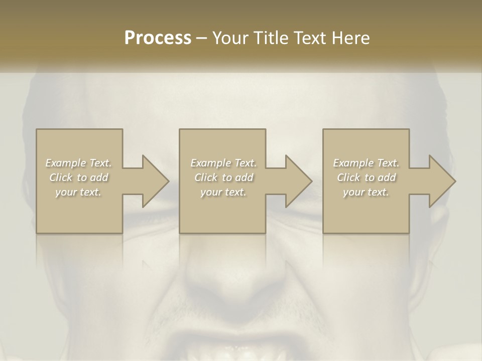 A Man With His Mouth Open With His Hands On His Face PowerPoint Template