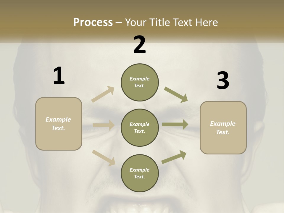 A Man With His Mouth Open With His Hands On His Face PowerPoint Template