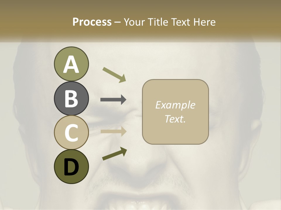 A Man With His Mouth Open With His Hands On His Face PowerPoint Template