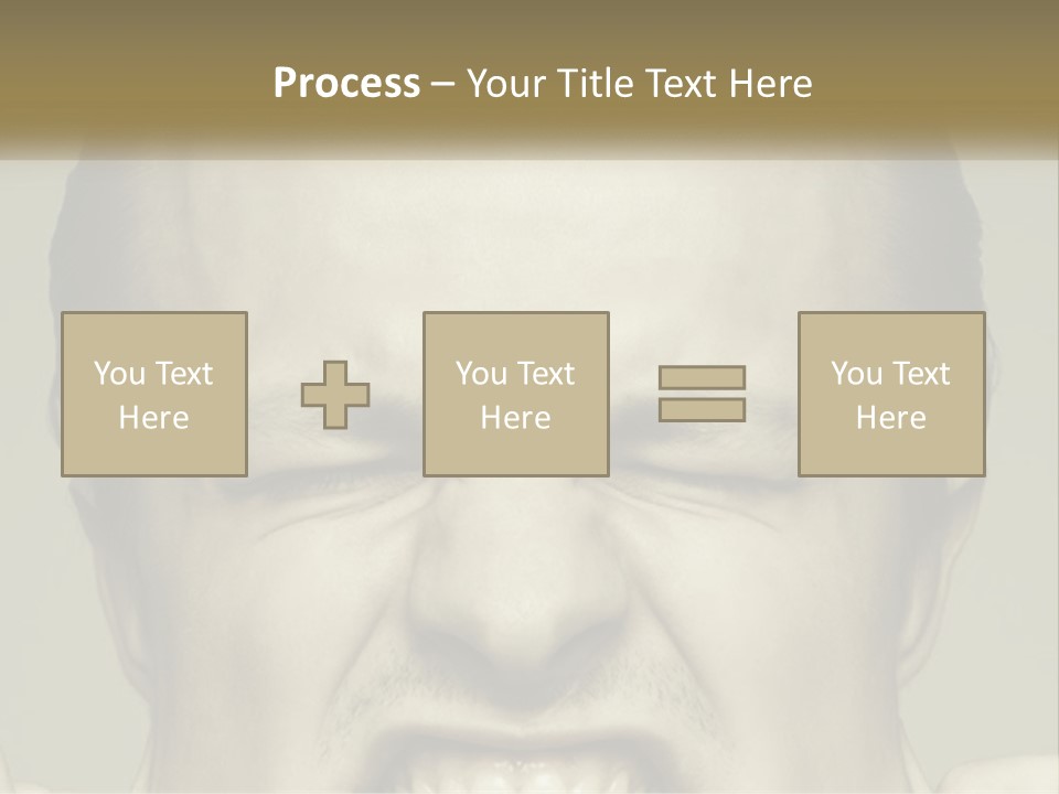 A Man With His Mouth Open With His Hands On His Face PowerPoint Template