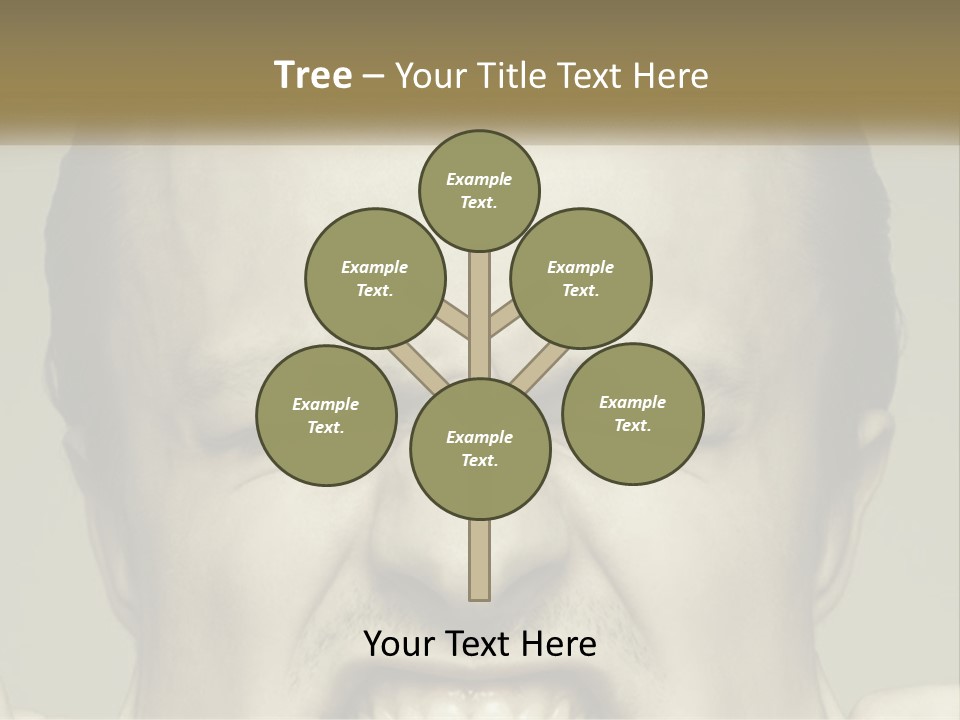 A Man With His Mouth Open With His Hands On His Face PowerPoint Template