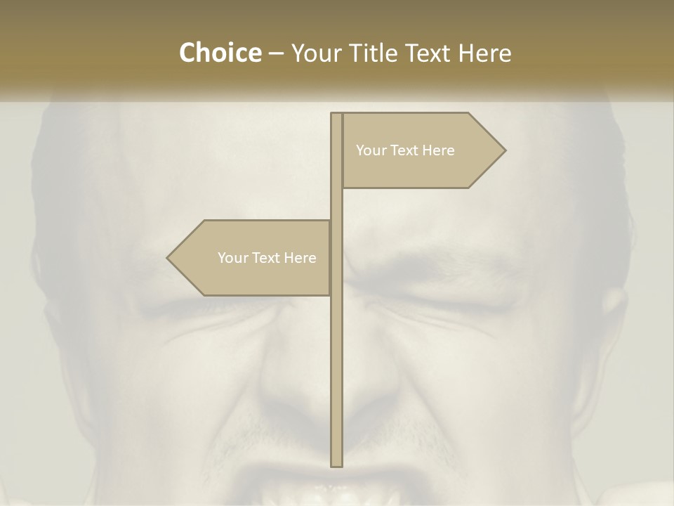 A Man With His Mouth Open With His Hands On His Face PowerPoint Template