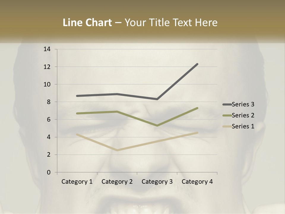 A Man With His Mouth Open With His Hands On His Face PowerPoint Template