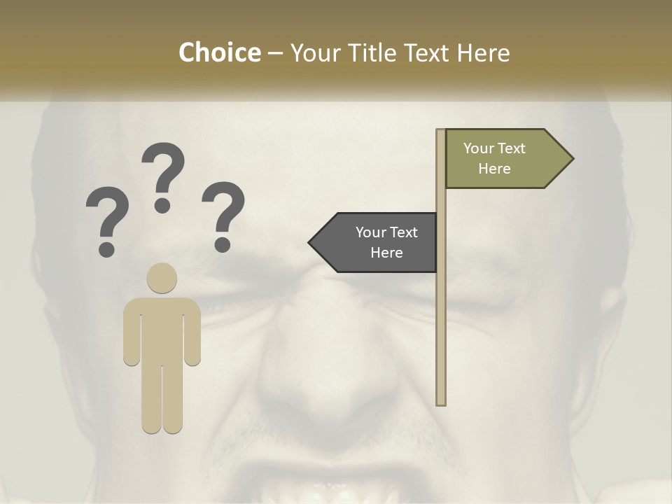 A Man With His Mouth Open With His Hands On His Face PowerPoint Template