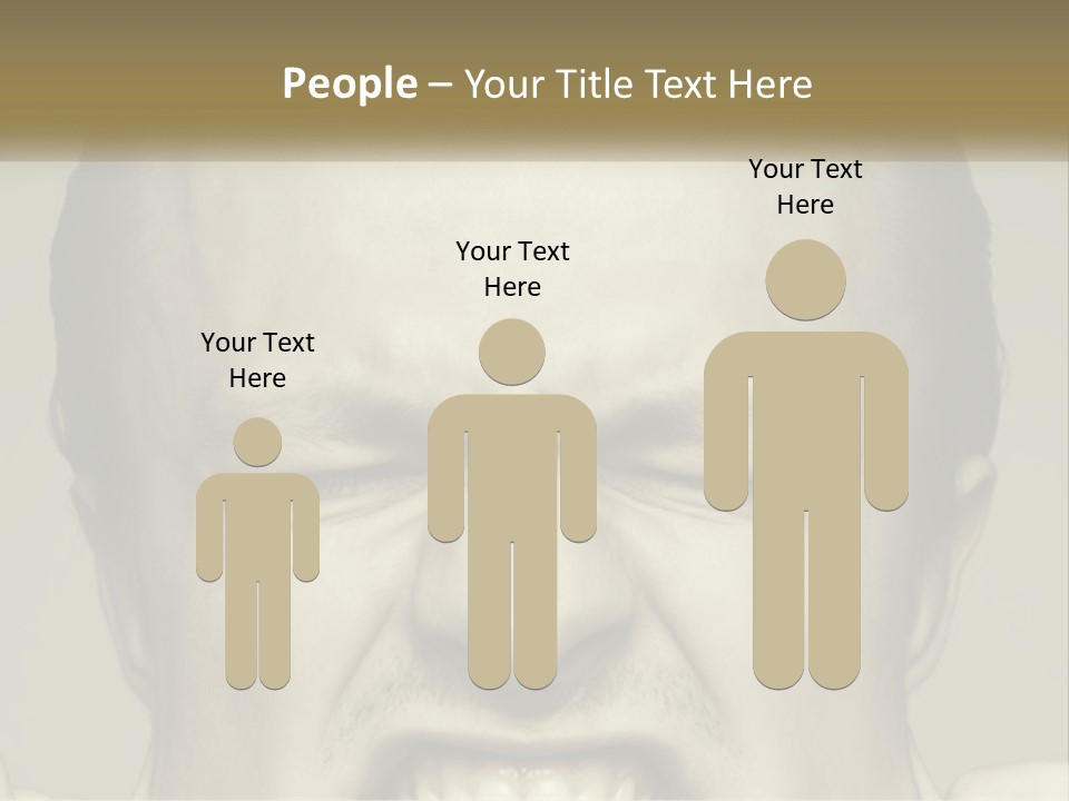 A Man With His Mouth Open With His Hands On His Face PowerPoint Template