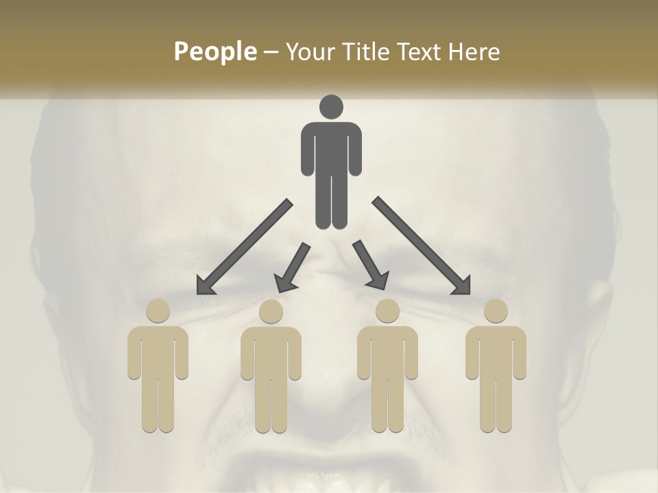 A Man With His Mouth Open With His Hands On His Face PowerPoint Template