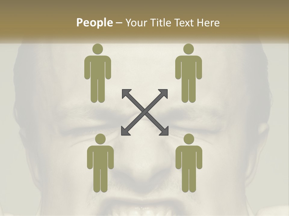 A Man With His Mouth Open With His Hands On His Face PowerPoint Template