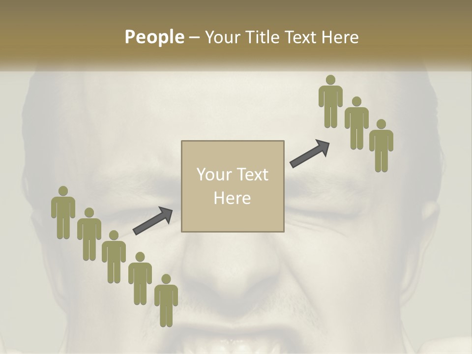 A Man With His Mouth Open With His Hands On His Face PowerPoint Template