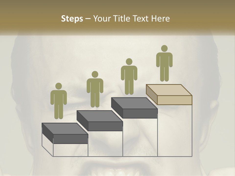 A Man With His Mouth Open With His Hands On His Face PowerPoint Template