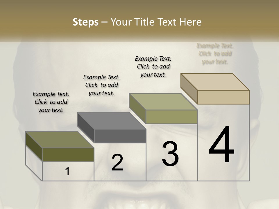 A Man With His Mouth Open With His Hands On His Face PowerPoint Template
