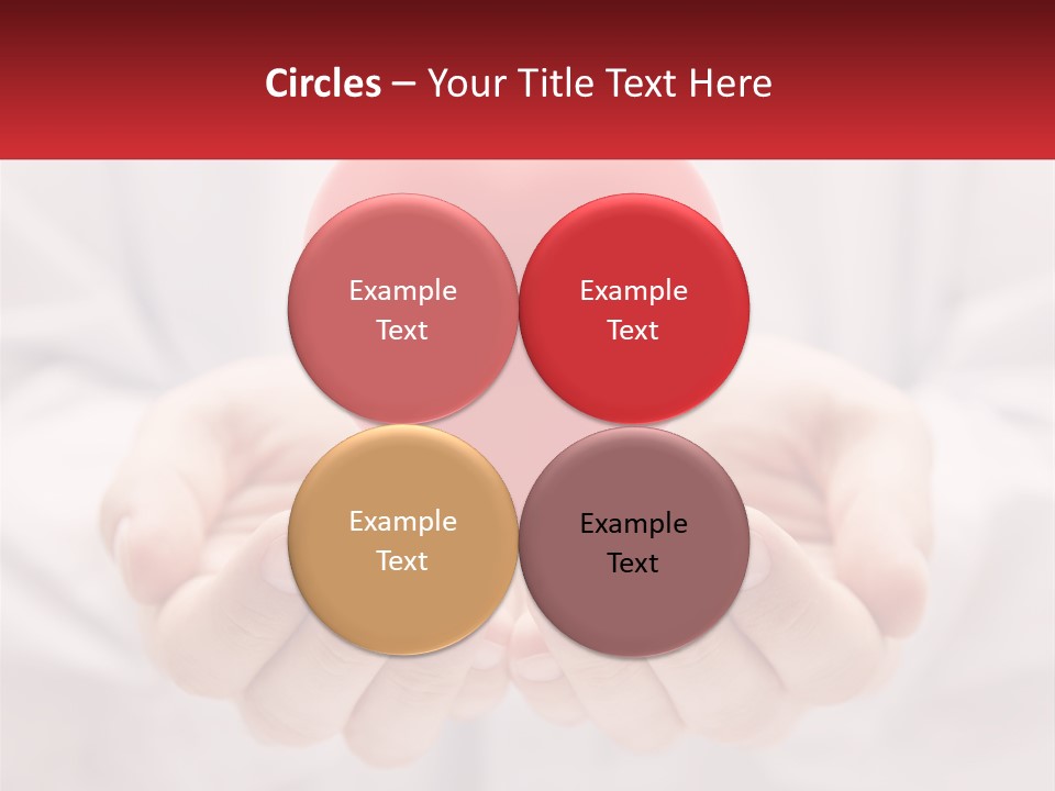 A Person Holding A Red Heart In Their Hands PowerPoint Template