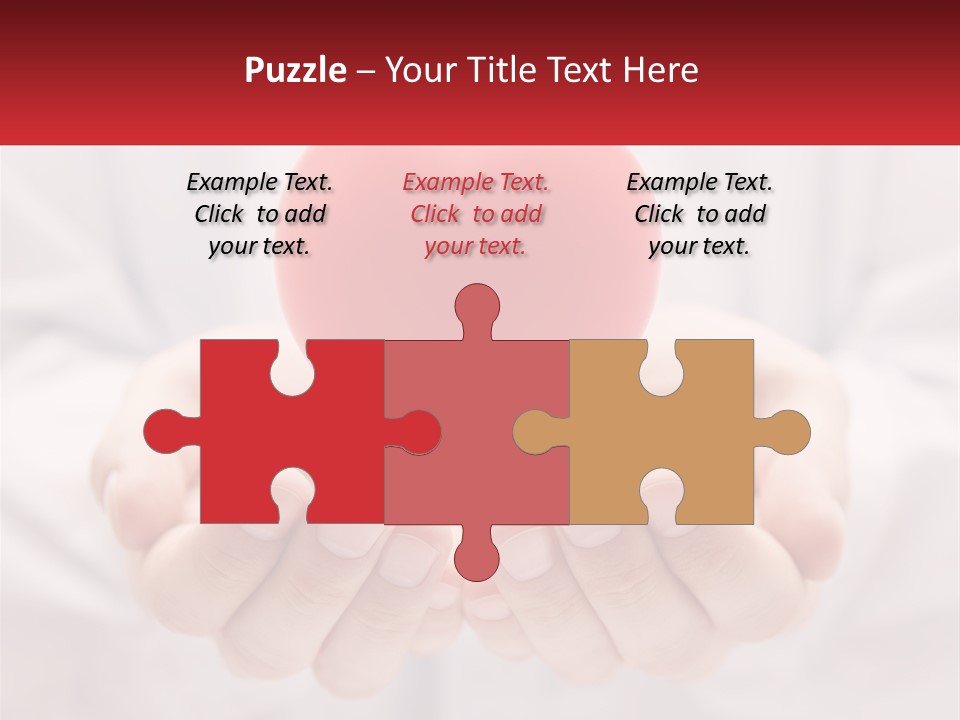 A Person Holding A Red Heart In Their Hands PowerPoint Template