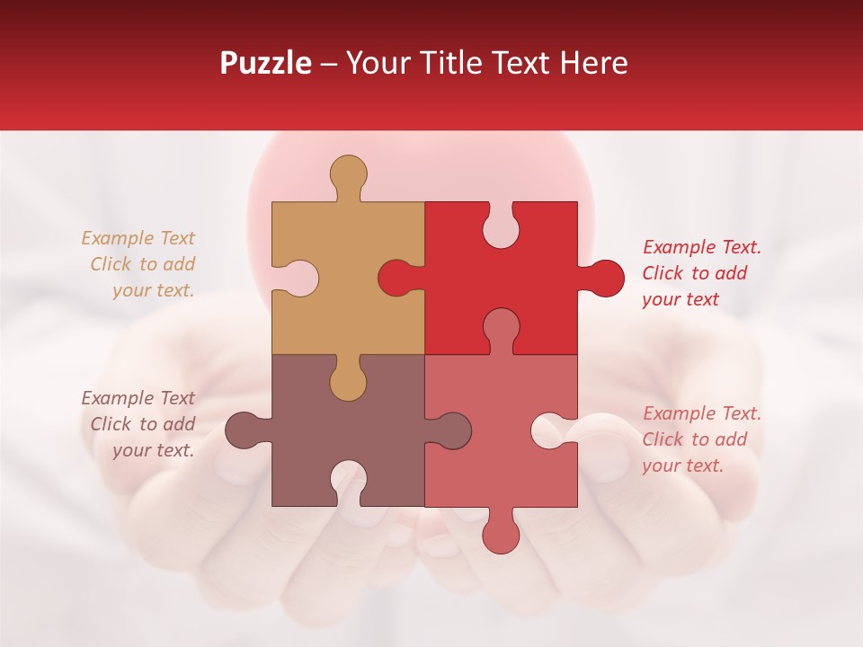 A Person Holding A Red Heart In Their Hands PowerPoint Template