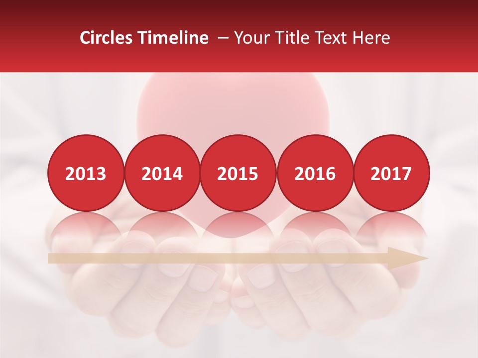 A Person Holding A Red Heart In Their Hands PowerPoint Template