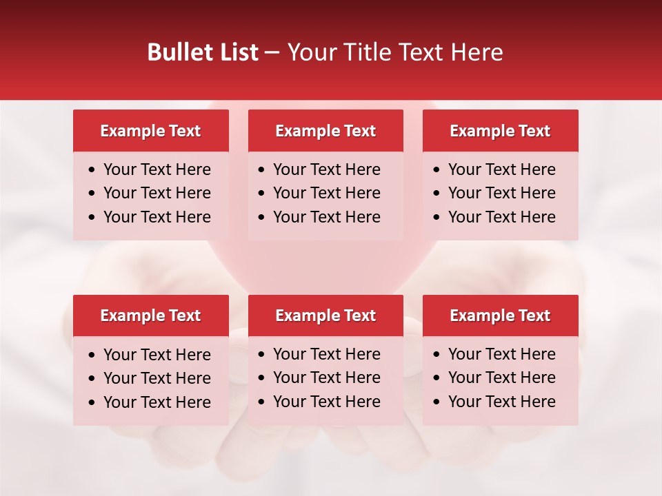 A Person Holding A Red Heart In Their Hands PowerPoint Template