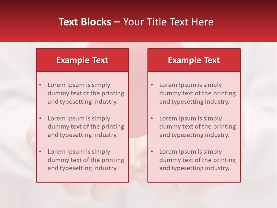 A Person Holding A Red Heart In Their Hands PowerPoint Template