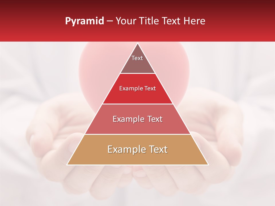 A Person Holding A Red Heart In Their Hands PowerPoint Template
