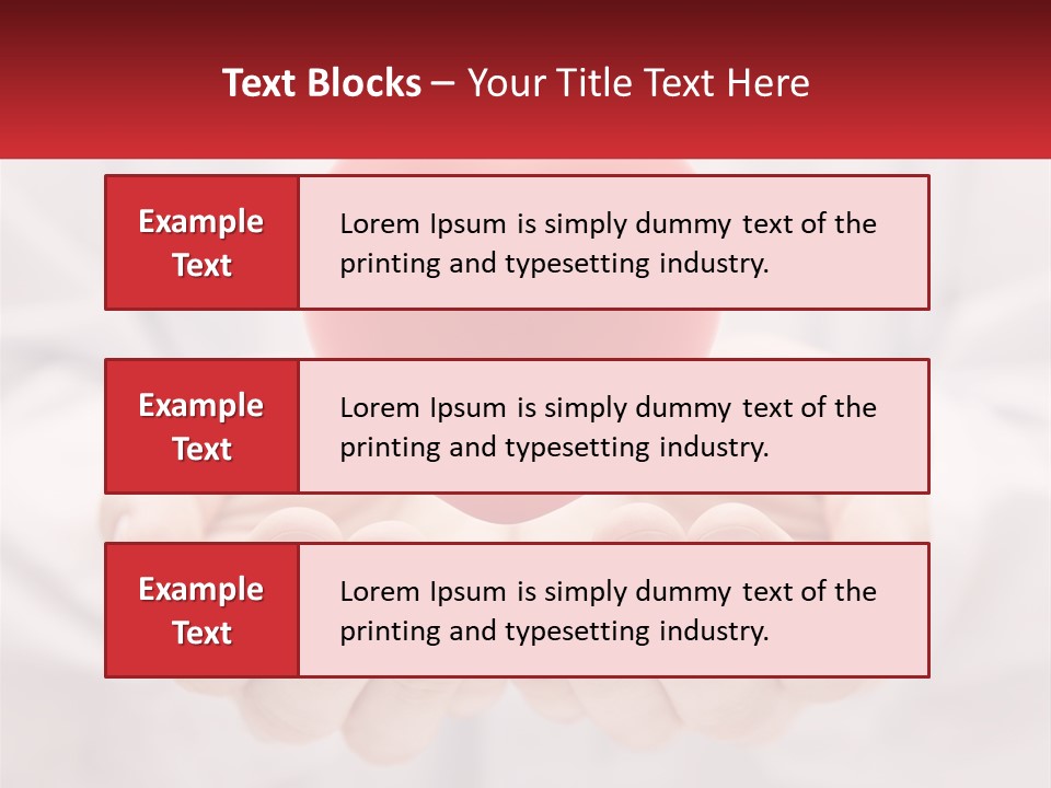 A Person Holding A Red Heart In Their Hands PowerPoint Template