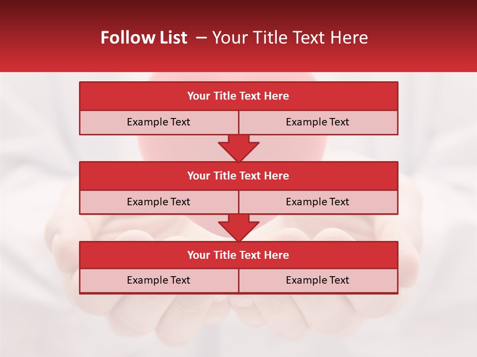 A Person Holding A Red Heart In Their Hands PowerPoint Template