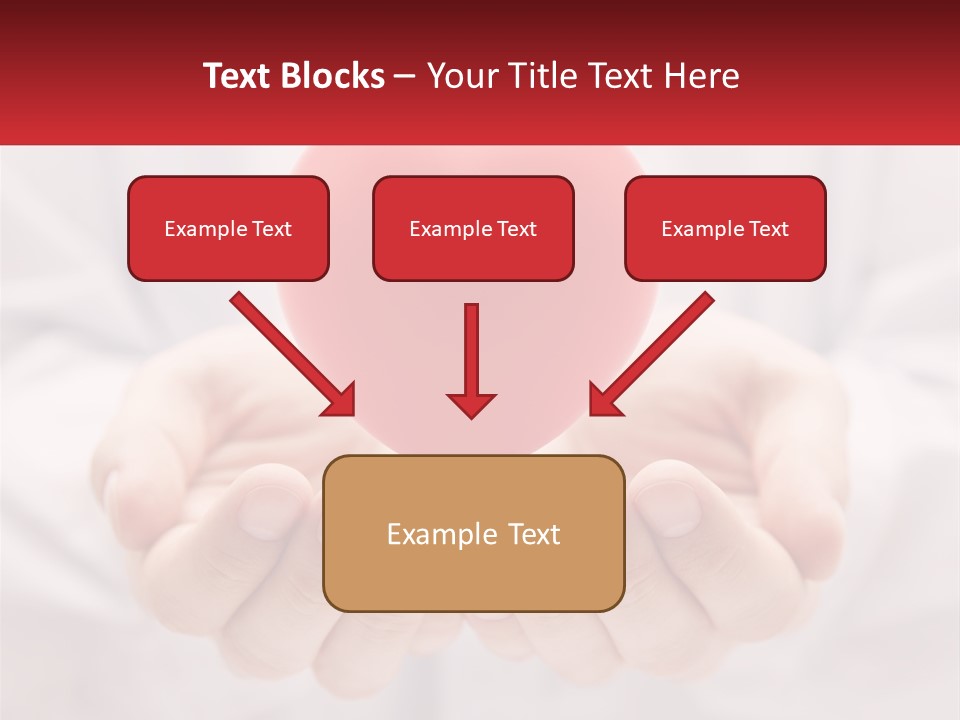 A Person Holding A Red Heart In Their Hands PowerPoint Template